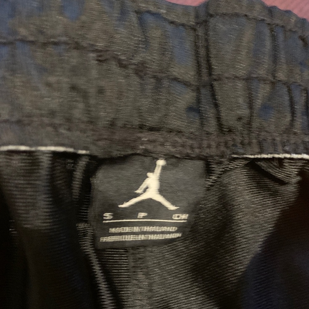 Jordan Black and Orange Basketball Athletic Shorts - Picture 2 of 4